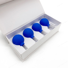 15mm 25mm blaues Gummiglasvakuumhöhlende Schalen für Gesundheitswesen