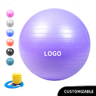 Antiexplosions-PVC 55cm 21,7 Zoll Übungs-Yoga-Ball mit Balltherapie-Ballgymnastikball der Pumpe schwedischem