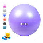 Antiexplosions-PVC 55cm 21,7 Zoll Übungs-Yoga-Ball mit Handpumpe oder Fußpumpe