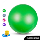 PVC-Balancen-Übungs-Ball 55cm 65cm 75cm mit Widerstand-Bändern