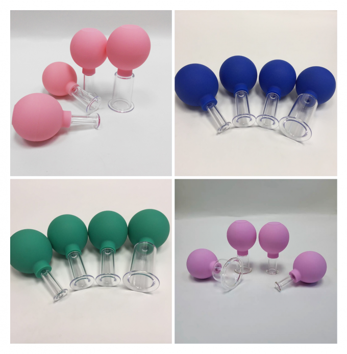 neueste Unternehmensnachrichten &uuml;ber Gesichtsvakuumsaugmassage-Schalen f&uuml;r Falten den Anticellulite-K&ouml;rper, der Lymphbinde Massager h&ouml;hlt  0