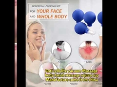 Anti-Cellulite-Gesichtsglas-Schröpftherapie-Set in 4 Größen