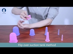 Wiederverwendbares, feuchtigkeitsabsorbierendes Gesichts-Schröpfset aus Silikon in verschiedenen Farben, OEM-Paket