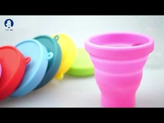 Weiche Menstruationstasse aus medizinischem Silikon, wiederverwendbare Damenhygiene