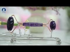 Gesichts-Schönheitsroller, Hautpflege, Rosenquarz-Massagegerät, Jade-Roller